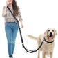 Hands Free Dog Leash, Multifunctional Crossbody Dog Leash, 5.9-9.5Ft Long Waist Belt with Car Safety Buckle and Double-Sided Reflective Stitches for