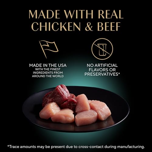 Sheba Gravy Indulgence Adult Wet Cat Food Beef and Chicken Entree in Extra Gravy Variety Pack, 2.6 oz. Twin-Pack Trays (12 Count, 24 Servings) (Pack of 2)