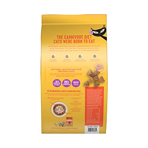 Tiki Cat Born Carnivore Indoor Health Dry Cat Food, Chicken & Turkey Meal, 6 lbs. Bag