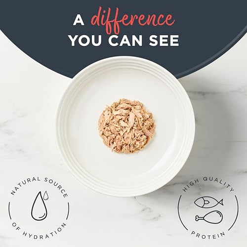 Reveal Natural Wet Canned Cat Food, Limited and Natural Ingredients, Grain Free, High Protein with No Artificial Additives, Tuna with Crab in Broth (24 x 2.47 oz Cans)