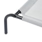 Basics Cooling Breathable Elevated Dog Bed with Metal Frame for Large Dogs, 51 x 31 x 8 Inch, Grey