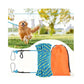 50ft Dog Tie Out Cable, Dog Leash, Long Leash for Dogs Outside, Lead for Camping, Tether for Yard, Line (Blue)