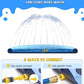 VISTOP 67" Non-Slip Splash Pad for Kids and Dogs, Thickened Sprinkler Pool for Toddlers, Outdoor Backyard Water Toys, Fun Fountain Play Mat for