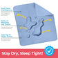 Utopia Bedding Washable Underpads 34" x 36" (Pack of 4), Waterproof Reusable Heavy Absorbency Incontinence Bed Pads for Adults, Kids, Elderly and Pets, Bedwetting Pads for Sofa and Couch (Blue)