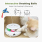 Cat Toys for Indoor Cats, 3-in-1 Interactive Cat Toy Automatic Kitten Toys with Fluttering Butterfly, Ambush Feather and Track Balls, Smart Sensor