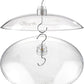 iBorn Baffles for Bird Feeders, 13” Bird Feeder Cover for Rain Guard, Birds Feeders Rain Guard, Full Protection for Feeders for Outdoors, Chew-Proof Polycarbonate, Pack of 2, Transparent