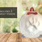 Ultimate Pawprint Keepsake Kit (Makes 2) - Paw Print Christmas Ornament w/ Bonus Personalization Tool & Display Stands! For Dogs, Cats & Pets. Non-toxic. Clay Air-Dries Soft, Light & Uncrackable.