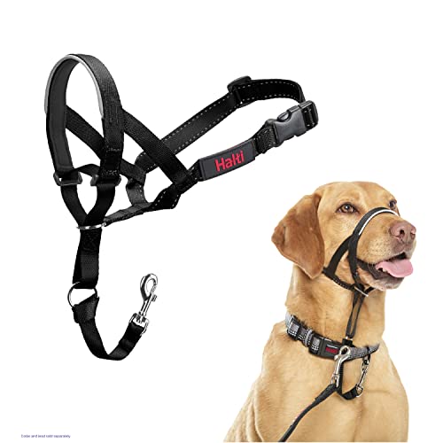 Halti Headcollar - Stop Your Dog Pulling on the Leash. Adjustable, Reflective and Lightweight, with Padded Nose Band. Dog Training Anti-Pull Collar