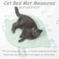 Cat Cooling Mat Cat Leaf Bed Mat Comfortable Soft Fabric Breathable Cozy for All Seasons 26.5"x20.5" Ideal for Cats Small Pets