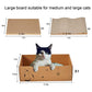 Cat Scratcher Cardboard Scratch Pad Box for Indoor Cats,5pcs Scratching Board Bed Reversible Durable,with Catnip