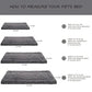 Washable Dog Bed Mat Ultra Soft Dog Crate Pad Comfy Fluffy Pet Kennel Beds Sleeping Mattress for Large Jumbo Medium Small Dogs, 35 x 22 Inch, Gray