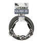 BV Dog Tie Out Cable 25 Feet - Heavy Duty Dog Lead Up to 250 Pounds - Reflective & Rust-Free with Quick Release Swivel Clips & 360° Rotating Clasp