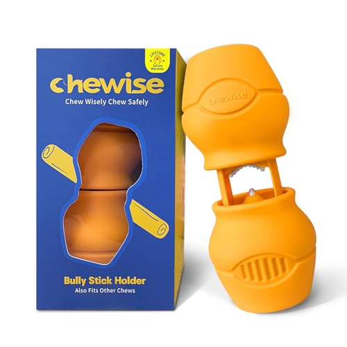PetClan Chewise Bully Stick Holder, Improved Bully Sticks Holder, Ultimate Secure Heavy Duty, BPA-Free Safety Device to Prevent Choking, Fits Various
