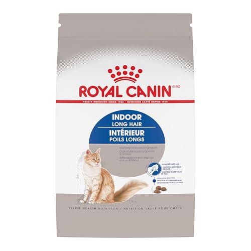 Royal Canin Feline Health Nutrition Indoor Long Hair Adult Dry Cat Food, 6 lb Bag