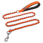 Chain Dog Leash Chew Proof Metal Leash for Medium Large Dogs, Chain Link Dog Anti Chew 5.2FT / 4FT Strong Anti Bite Comfortable Soft Padded Handle