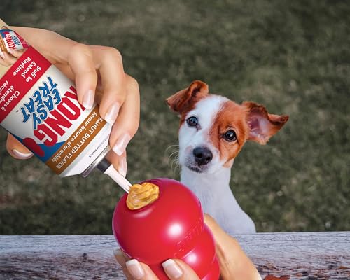 KONG Easy Treat Dog Paste 3-Pack – Mess-Free Stuffing Toys, Training & Reward Treats, Made in USA, Highly Digestible, No Refrigeration Needed (Peanut