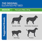 Coolaroo Original Elevated Dog Bed - Breathable Off-The-Ground Pet Bed with Cooling Fabric, Joint Relief & Moisture-Resistant Fabric, 100% Recyclable, Easy Clean, Grey, Medium