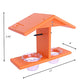 Oriole Bird Feeder, Double-Cup Jelly Oriole Feeder with Pegs for Orange Halves (Orange)