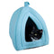 Cat House - Indoor Bed with Removable Foam Cushion - Pet Tent for Puppies, Rabbits, Guinea Pigs, Hedgehogs, and Other Small Animals by PETMAKER