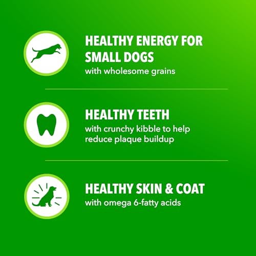 IAMS Proactive Health Dry Dog Food for Small Breeds, Adult Dog Food Dry Recipe, 15 lb. Bag