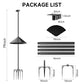 Smart Bird Feeder Pole Stand with Proof Squirrel Baffle - Dia 1 Inch Bird House Pole 79", Feeding Station for Outdoors Heavy Duty, Compatible Post Mount