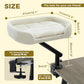 PAWZ Road Cat Desk Bed for Indoor Cats, Cat Bed for Desk Supports Up to 50 lbs, 360° Rotation & Adjustable, Nest Desktop Attachment Cats Hammock for Table, White