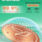 2-Pack Bird Bath Copper Disk, 0.6mm Thick 99.9% Pure Copper Cleaning Disk with Triple-Point Support, Safe Nature’s Purifier Clean Water All Season, Universal for Outdoor Birdbaths Bowls