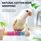 9" Hanging Bird Perch Toy for Cage, 360° Silent Free-Spin, Wooden Bird Cage Accessories, Relieve Boredom Anxiety, for Parrots, Parakeets, Cockatiels, Small to Medium Birds, with Poplar Swing