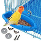 Bird Bath for Cage with 3 Balls Bird Tub Bowl Basin Hanging Birdbath Toy Pet Parrot Cage Budgie Accessories Shower Parakeet Cockatiel Water Shower Box Food Feeder Holder Tray Bird Cage Accessories