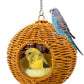 Chewproof Steel Frame Bird Nest for Cage, Washable Small Bird Bed Hammock Hideout Lay Eggs Parakeet Nest Sleep, Parakeet Warm Bed House Hut for Lovebird, Canary, Budgie