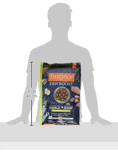 Instinct Raw Boost Healthy Weight, Natural Dry Cat Food with Freeze Dried Pieces, Grain Free Recipe - Real Chicken, 10 lb. Bag