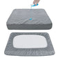 Dog Bed Covers Soft Plush Replacement Washable, Waterproof Pet Bed Liner Grey 36x27 Inches, for Dog/Cat, Cover Only