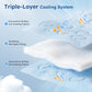 ZOMISIA Cooling Blanket for Large Dogs - Washable Dog Cooling Mat for Hot Weather, Travel Soft Pet Summer Essentials, Grey, 40"x50"