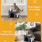 Aechonow 3-in-1 Pet Stairs for Cats, Dog Steps for Small Doggie Rabbits, 6.29''Depth Cat Stairs, Indoor Cat Ladders for High Bed for Pet's Joints, 1 Cat Condo Cave, Sisal Scratcher, Grey, Medium
