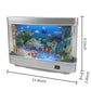 Tokenkuko Fake Motion Fish Tank Mini Aquarium, Artificial Tropical Decorative Lamp Night Light with Moving Fish, Gift for Kids(US Plug)