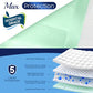 50 Count Hospital Grade 130 Gram 36” x 36” Max Absorbency Disposable Underpads, Leakproof Quick Drying XXXL Bed Pads Disposable for Adults, Kids, Pets Incontinence Pads, Pee Pads
