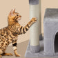 FISH&NAP Cute Cat Tree Kitten Cat Tower for Indoor Cat Condo Sisal Scratching Posts with Jump Platform Cat Furniture Activity Center Play House Grey