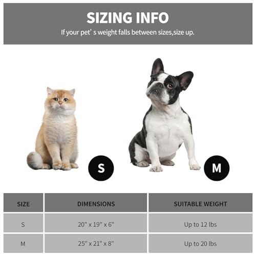 20In Dog Bed for Small Dogs & Cats - Washable Rectangle Cat Kitten Bed for Indoor Pets, Cozy Cute Puppy Bed with Non-Slip Bottom(Green, Small)