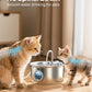 Cat Water Fountain Stainless Steel: Cat Fountain for Drinking - 88oz/2.6L Pet Water Fountain for Cats Indoor - Quiet Cats Water Bowl Dispenser - Pets Feeding & Watering Supplies - for Small Animals