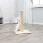 Trixie Parla Cat Scratching Post 24.4 Inch - Cat Scratcher with Soft Fabric Covering Base and Durable Sisal Rope - in Beige