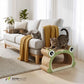 BOWHAUS Frog Style Cat Scratching Board, Cat Scratcher Lounger with Play Ball for Indoor Cat, Durable & Long-Lasting Scratching Board Cardboard