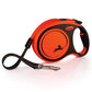 FLEXI Xtreme Tape Retractable Dog Leash for Large Dogs Upto 121 lbs. – 26 ft., Orange/Black | Tangle Free Pet Walking Leash with One-Handed Brake