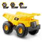 CAT Construction Toys, Construction Fleet 10" Dump Truck Toy - Heavy‑Duty Plastic, Working Tilting Bed & Free‑Rolling Wheels, Indoor/Outdoor Sandbox Truck for Toddlers & Kids Ages 2-6