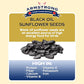 Armstrong Wild Bird Food Black Oil Sunflower Bird Seed, 35.3 Pounds - for Northern Cardinals, Blue Jays and Hairy Woodpeckers - Ideal for Outside Feeders