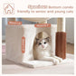 Cat Tree 32 Inches Small Cat Tree for Large Cats Adult Cat Tower with Scratching Post,15.7”Large Hammock and Self Groomer, and Removable Top Perch and Wide Condo for Indoor Cats-Beige