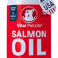 Salmon Oil for Dogs & Cats - Healthy Skin & Coat, Fish Oil, Omega 3 EPA DHA, Liquid Food Supplement for Pets, Supports Joint & Bone Health, Natural Allergy & Inflammation Defense, 16 oz
