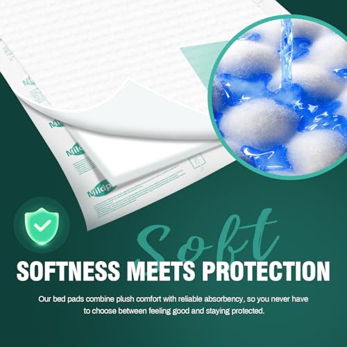Heavy Duty Underpads 30"X36", 25 Count, Ultra Absorbent Chucks 130 Grams Tear-Resistant Disposable Bed Pads with Strength Cloth Backing Incontinence Pads for Adults, Kids or Pets