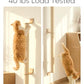 FUKUMARU Cat Wall Scratcher, 60" Tall Wall Mounted Kitten Scratching Post, Sturdy Sisal Climbing Tree for Indoor Large Cats