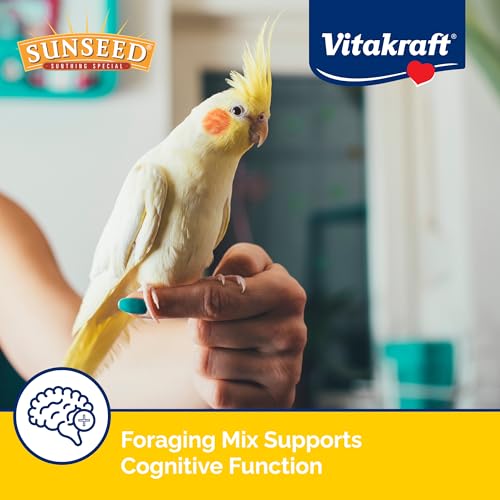 Vitakraft Vita Smart Gourmet Cockatiel and Lovebird Food - Vitamin-Fortified - Daily Pet Bird Food 4 Pound (Pack of 1)