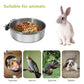 2 Pcs Small Bird Feeding Dish Cups,Parrot Food Bowl Cage with Clamp Holder Stainless Steel,Birdcage Coop Water Feeder for Cockatiel Parakeet Macaw Finches Lovebirds Small Animals (2 Pack, Small)